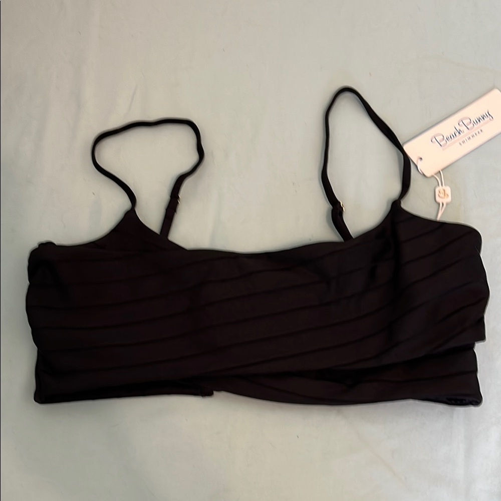 Beach Bunny Black Classic Bikini Top